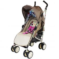ISafe - Flowers Stroller Buggy Pushchair Complete With Foot Muff And Head Huger Limited Edition Strollers