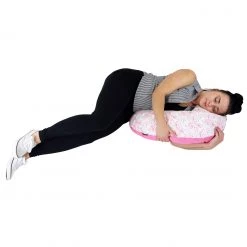 Support Pillows ISafe Maternity Body Pillow - White + Vacuum Storage Bag + Rise & Shine Pillow Case