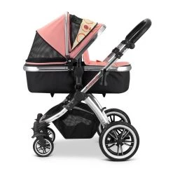 IVogue 3 In 1 Prams IVogue Peach Luxury 2in1 Pram Stroller Travel System + Changing Bag (Clearance)