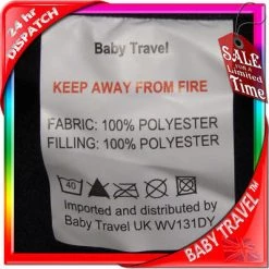 Baby Travel New Luxury Footmuff - Ocean (blue) Fit Maclaren Quest Triumph Techno Accessories - Raincovers