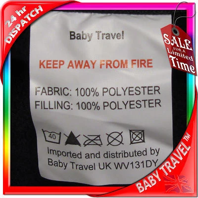 Baby Travel New Luxury Footmuff - Ocean (blue) Fit Maclaren Quest Triumph Techno Accessories - Raincovers