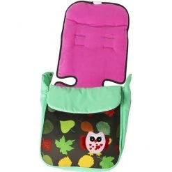 Double Twin Baby Stroller Optimum Owl And Button With Changing Bag