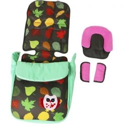 Double Twin Baby Stroller Optimum Owl And Button With Changing Bag