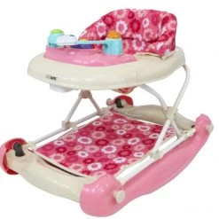 ISafe Matching Starter Bundle Walker Rocker And Highchair - (PETAL PINK/ FLOWERS) Mama PLUS & Bundles