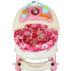 ISafe Matching Starter Bundle Walker Rocker And Highchair - (PETAL PINK/ FLOWERS) Mama PLUS & Bundles