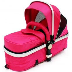ISafe 3 In 1 - Pink (With Car Seat) Travel System Pram Options