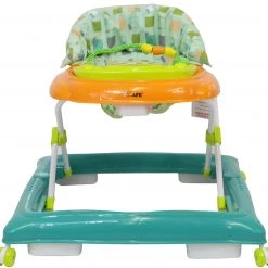 2 In 1 Walker & Rockers ISafe Play Time Baby Walker - Green/Orange