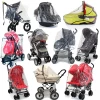 Baby Travel Universal Rain Cover, Carrycot, Tandem,Side By Side, Carseat, Stroller, Pramette 3 In 1 Pram System Rain Covers