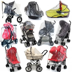 Baby Travel Universal Rain Cover, Carrycot, Tandem,Side By Side, Carseat, Stroller, Pramette 3 In 1 Pram System Rain Covers