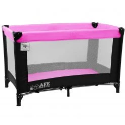 ISafe Rest & Play Luxury Travel Cot Playpen - Purple (Black/Plum) 120 Cm X 60 Cm Rest & Play Collection