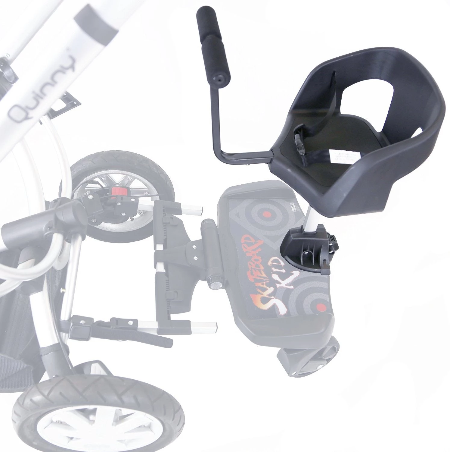 Buggy Boards With Saddle ISafe SegBoard Buggy Board Sit Or Step Pram Board - Swirl Complete With Saddle Seat PLUS