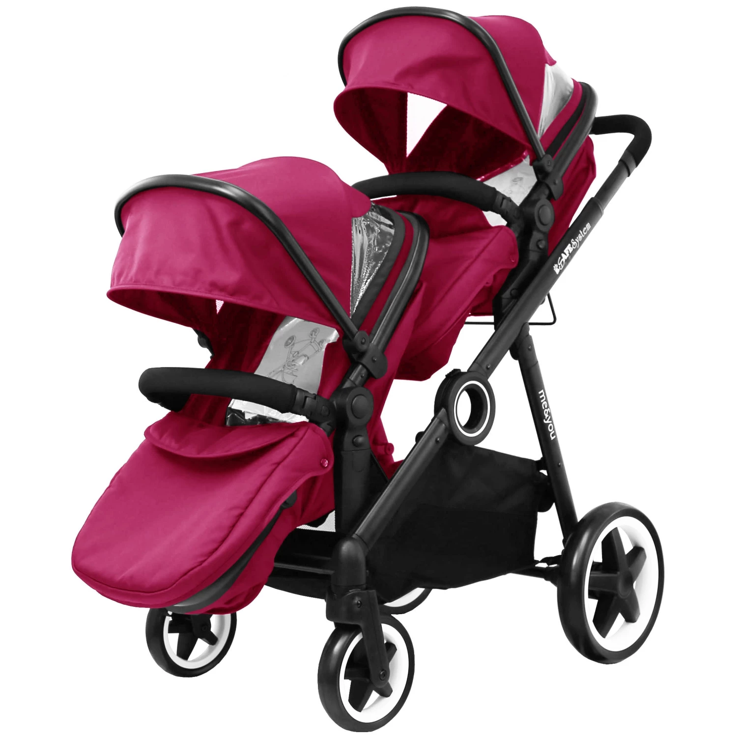 ISafe Tandem Pram Me & You (Sienna) Complete Tandem With Double Seat