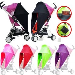 ISafe Sunny Sail Shade For Graco Quattro Sport Tsb Stroller Shade Parasol Substitute Accessories - Raincovers