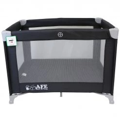 ISafe Roll & Play (96 Cm X 66 Cm) Luxury Travel Cot / Playpen - (Black)