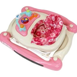 2 In 1 Walker & Rockers ISafe 2 In 1 Baby Walker And Rocker (Pretty Pink Cream)