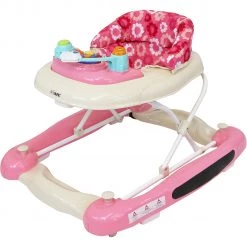 ISafe 2 In 1 Walk & Rock (Petal Pink) Baby Walker Rocker And Entertainer 2 In 1 Walker & Rockers