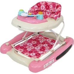 2 In 1 Walker & Rockers ISafe 2 In 1 Baby Walker And Rocker (Pretty Pink Cream)