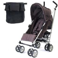 Baby Travel Strollers & Buggies Baby Stroller Zeta Vooom! - Hot Chocolate + Buggy Organiser (Brown)