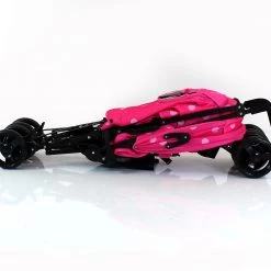 ZETA VOOOM Raspberry (Dots) Pink With FREE Raincover Holiday Strollers