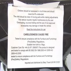 Zeta Vooom Stroller Hot Chocolate + Buggy Organiser + Padded Liner +Raincover Large Shade Hood