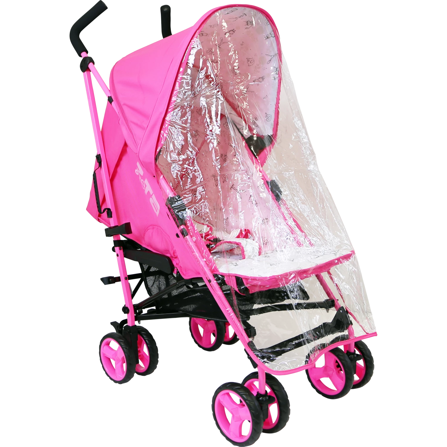 ZeTa Vooom TWILIGHT - Raspberry (Baby Stroller Including Rain Cover) Strollers & Buggies
