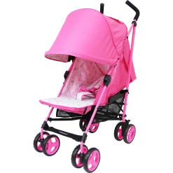 ZeTa Vooom TWILIGHT - Raspberry (Baby Stroller Including Rain Cover)