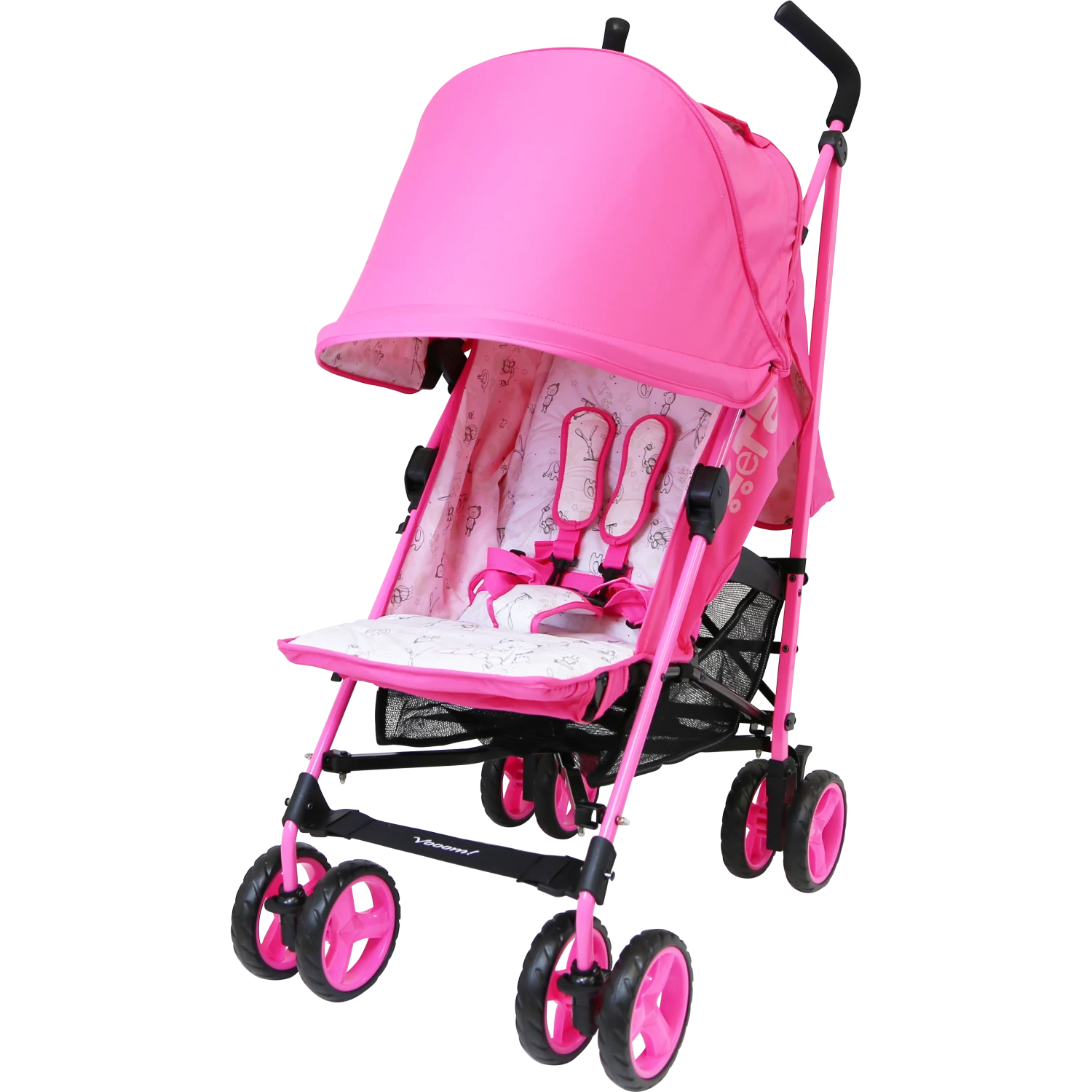 ZeTa Vooom TWILIGHT - Raspberry (Baby Stroller Including Rain Cover) Strollers & Buggies