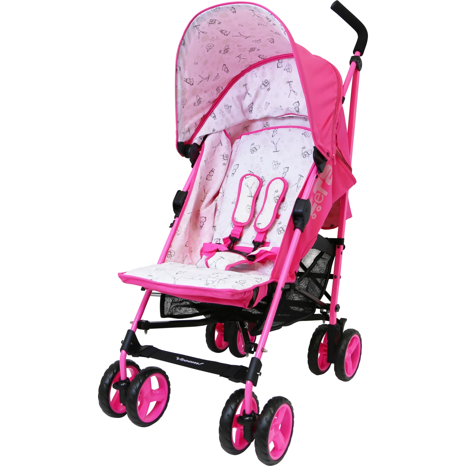 ZeTa Vooom TWILIGHT - Raspberry (Baby Stroller Including Rain Cover) Strollers & Buggies