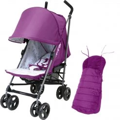 Strollers & Buggies ZeTa Vooom TWILIGHT - Purple (Baby Stroller FREE Rain Cover & Luxury Footmuff)