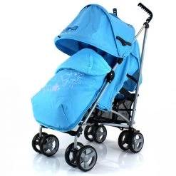 Zeta Vooom H&S - Ocean Footmuff Raincover Head Support (Hearts & Stars)