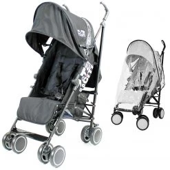 SALE!!!! Zeta CiTi Stroller - Black From Birth Complete With Rain Cover