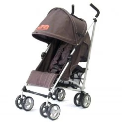 Holiday Strollers Zeta Vooom Stroller Hot Chocolate + Luxury Padded Liner Black