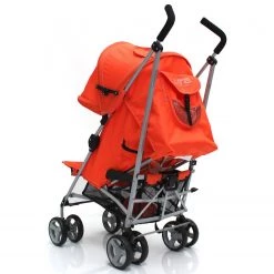 Zeta Vooom Stroller Orange Luxury Padded Liner Holiday Strollers
