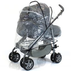 Baby Travel Universal Rain Cover, Carrycot, Tandem,Side By Side, Carseat, Stroller, Pramette 3 In 1 Pram System Rain Covers