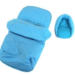Baby Travel Footmuffs Deluxe Universal Footmuff & Headhugger - Ocean Blue