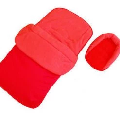 Baby Travel Footmuffs Deluxe Universal Footmuff & Headhugger - Red