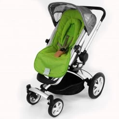 Baby Travel Footmuffs Luxury 2 In 1 Footmuff & Headhugger For Quinny Buzz - Lime
