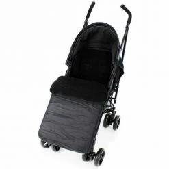 Baby Travel Buddy Jet Foot Muff Black Suitable For Graco Mirage Plus Travel System (Black ZigZag)