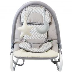 ISafe Baby Bouncer Rocker Feeding Relaxing Chair From Birth (Chevron) Baby Bouncers