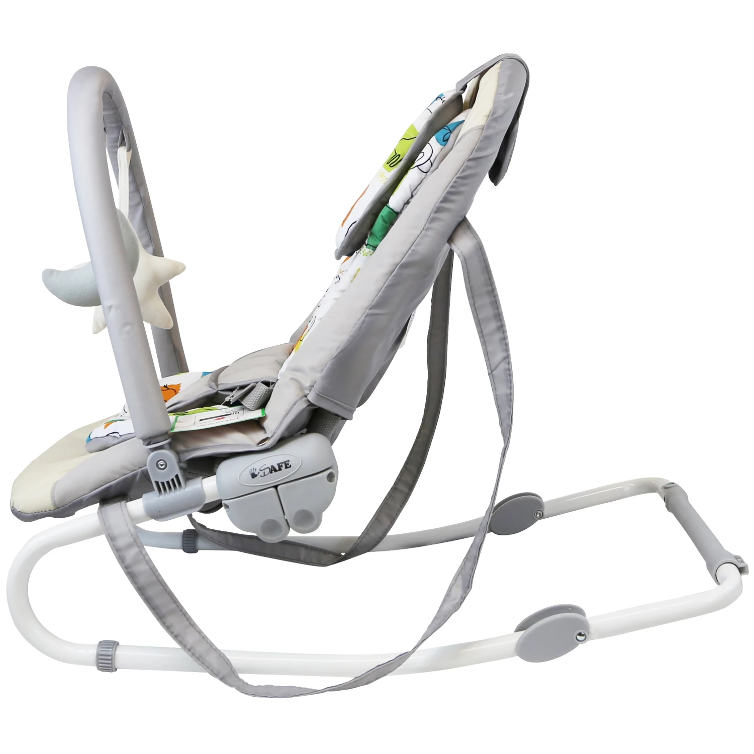 ISafe Baby Bouncer Rocker Feeding Relaxing Chair From Birth (Shiny Stars)
