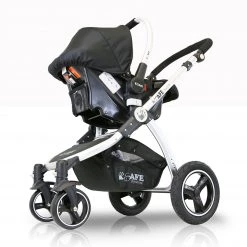 ISafe 3 In 1 Pram Travel System Black 3 In 1 Pram Systems