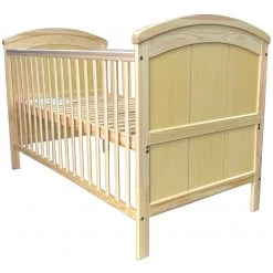 ISafe Cot Bed Toddler Bed - Liam (Natural Pine) With Sprung Mattress Cots | Cotbeds