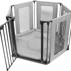 Baby Travel Stair Gates Baby Playpen 3in1 By ISafe Fire Guard Room Divider Safety Gate (Fabric)