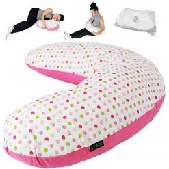 ISafe Support Pillows Coussin D'allaitement De Grossesse De Maternité + Taie D'oreiller (terre De Pomme)
