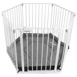 Baby Travel Baby Playpen 3 In 1 By ISafe Metal Or Fabric Fire Guard Room Divider Safety Gate (Metal)
