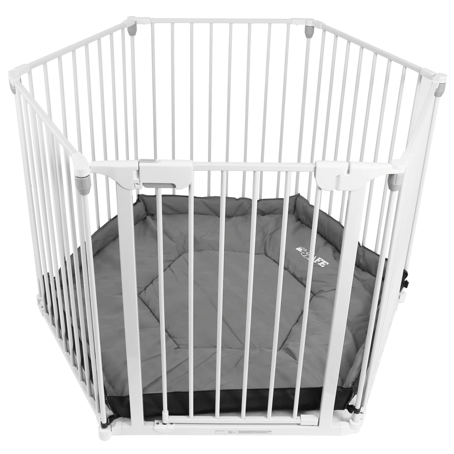 Baby Travel Baby Playpen 3 In 1 By ISafe Metal Or Fabric Fire Guard Room Divider Safety Gate (Metal)