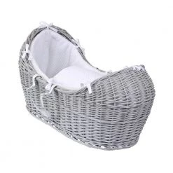 Clair De Lune ISafe Wicker Pod Grey + Dimple Bedding