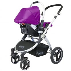 ISafe 3 In 1 Pram System Plum (Purple) Travel System