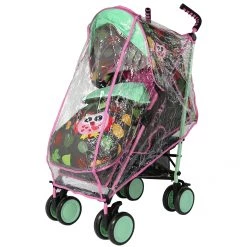 Strollers & Buggies ISafe Stroller - Leaf And Owl Complete With Footmuff Head Hugger, Raincover + Changing Bag