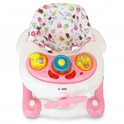 2 In 1 Walker & Rockers ISafe 2 In 1 Baby Walker And Rocker (Pretty Pink Cream)